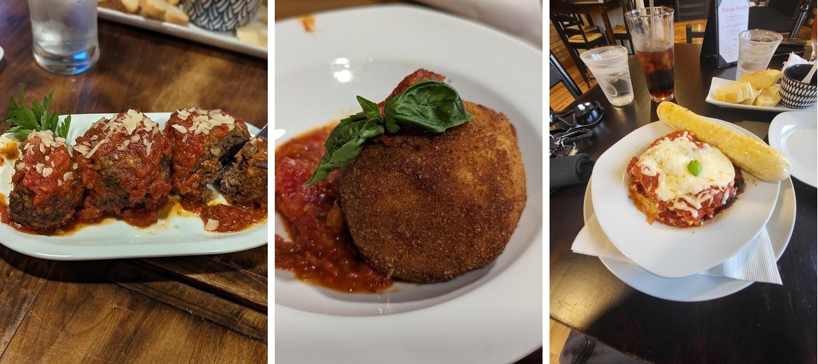 Lia's Bella Cucina Menu